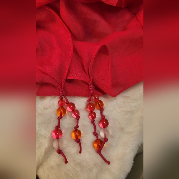 Victoria's Secret Pink and Orange Beach Sarong Cover Up.  NWT - Picture 5 of 9